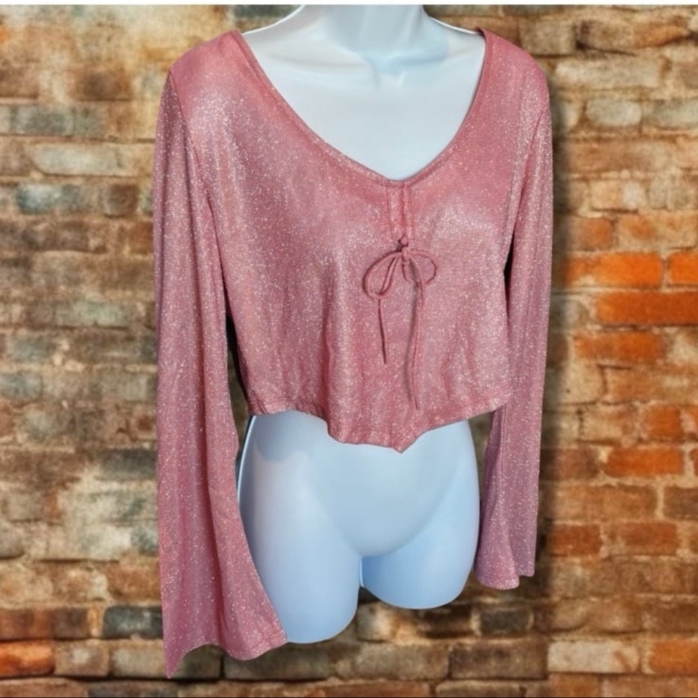 Sugar Thrillz Pink Shimmer Blouse